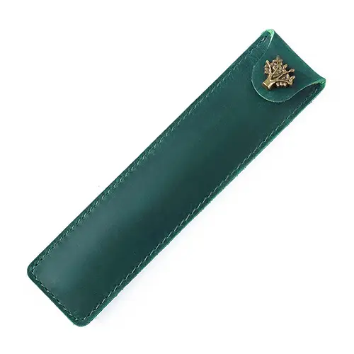  Crazy Horse Leather Pen Case – Elegant and Durable Leather Accessory